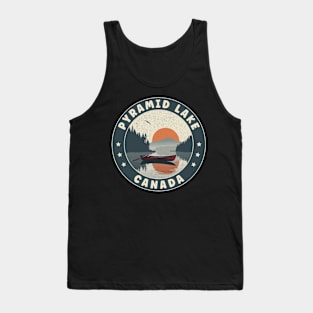 Pyramid Lake Canada Sunset Tank Top